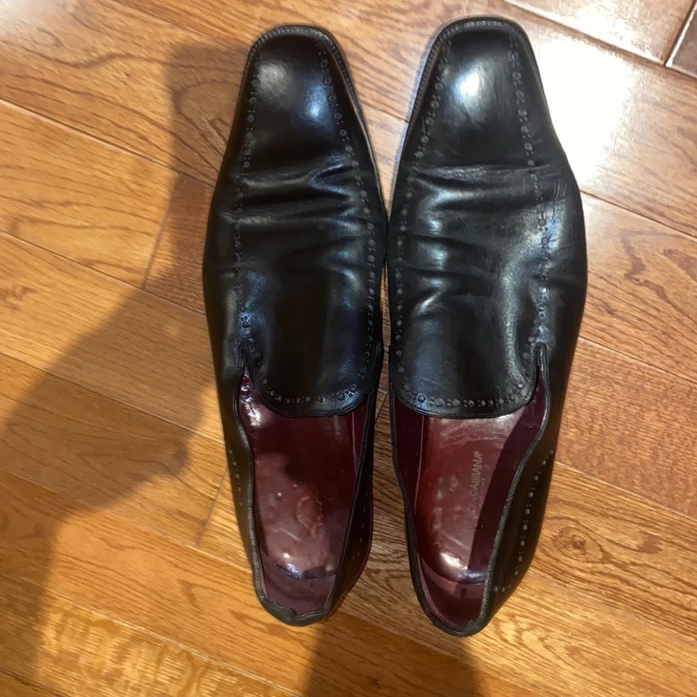 Dolce & Gabbana men’s black leather dress shoes Sz 10.5